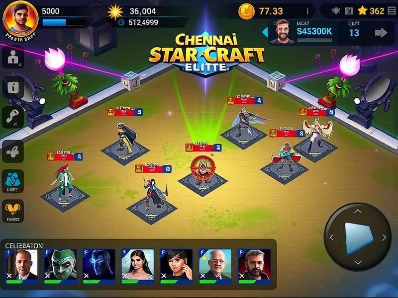 Chennai Star Craft Elite gameplay screenshot showing strategic interface